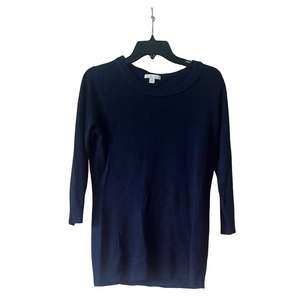 new york and company Navy Blue Sweater with 3/4 sleeve